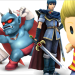 L to R: Takamaru (Murasame Castle), Devil (Devil World), Marth (Fire Emblem), and Lucas (EarthBound 2).