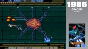 Xaerous Brain from Gradius may have inspired Mother Brain.