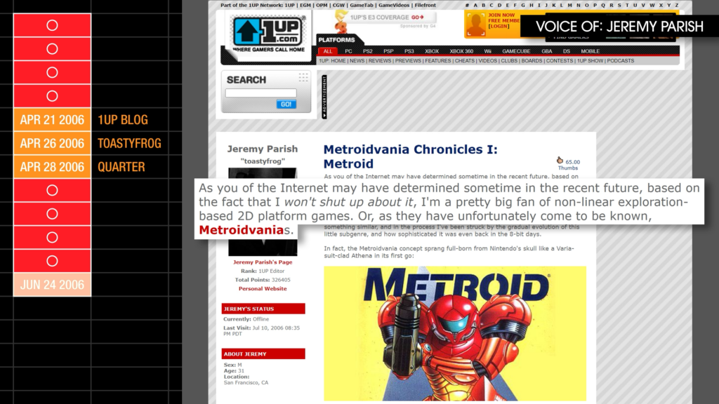 “As you of the Internet may have determined sometime in the recent future, based on the fact that I won't shut up about it, I'm a pretty big fan of non-linear exploration-based 2D platform games. Or, as they have unfortunately come to be known, Metroidvanias.”